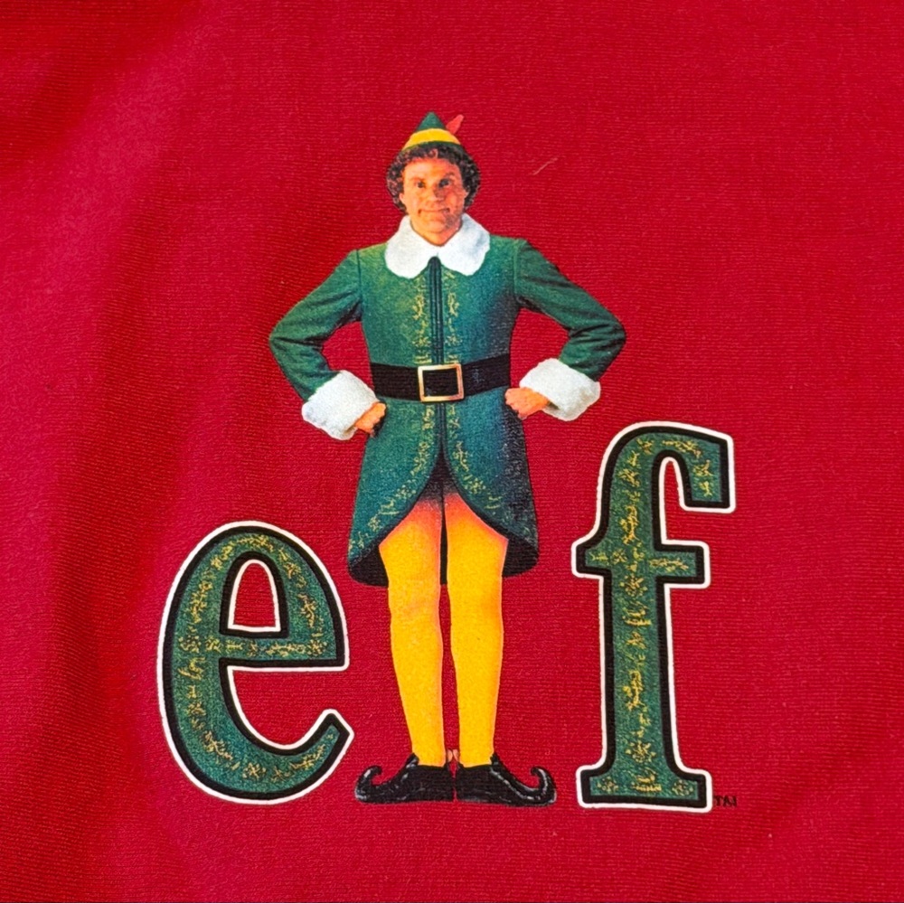 Red Holiday Hoodie XL MENS ELF HOODIE - Picture 2 of 6